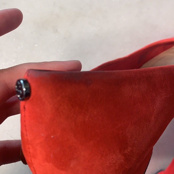 Alex Marie Red Suede Flats - Picture 3 of 8